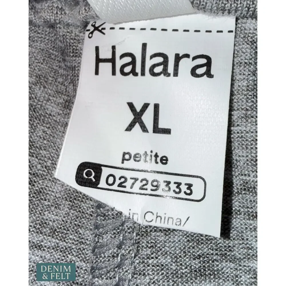 NEW Halara High Waisted Drawstring Wide Leg Pants Fog Gray Lounge Casual Chic XL - Picture 13 of 13